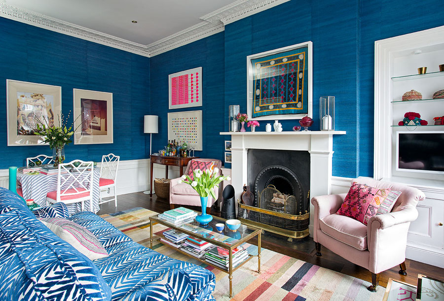 Pink and blue - a match made in interior heaven
