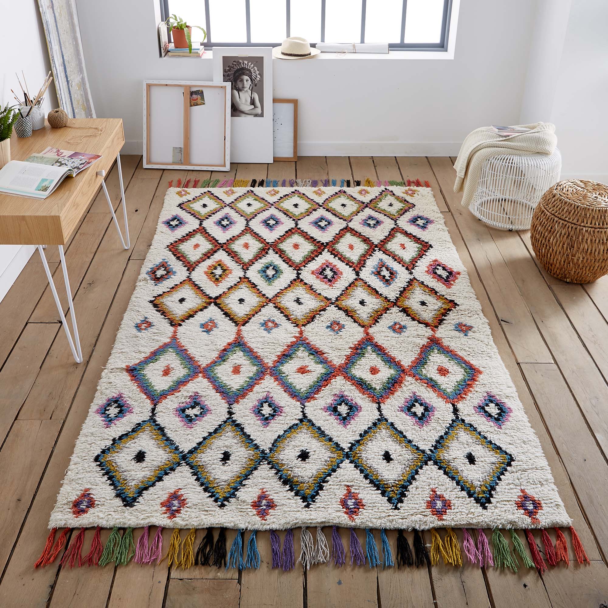 La Redoute colourful Moroccan rug