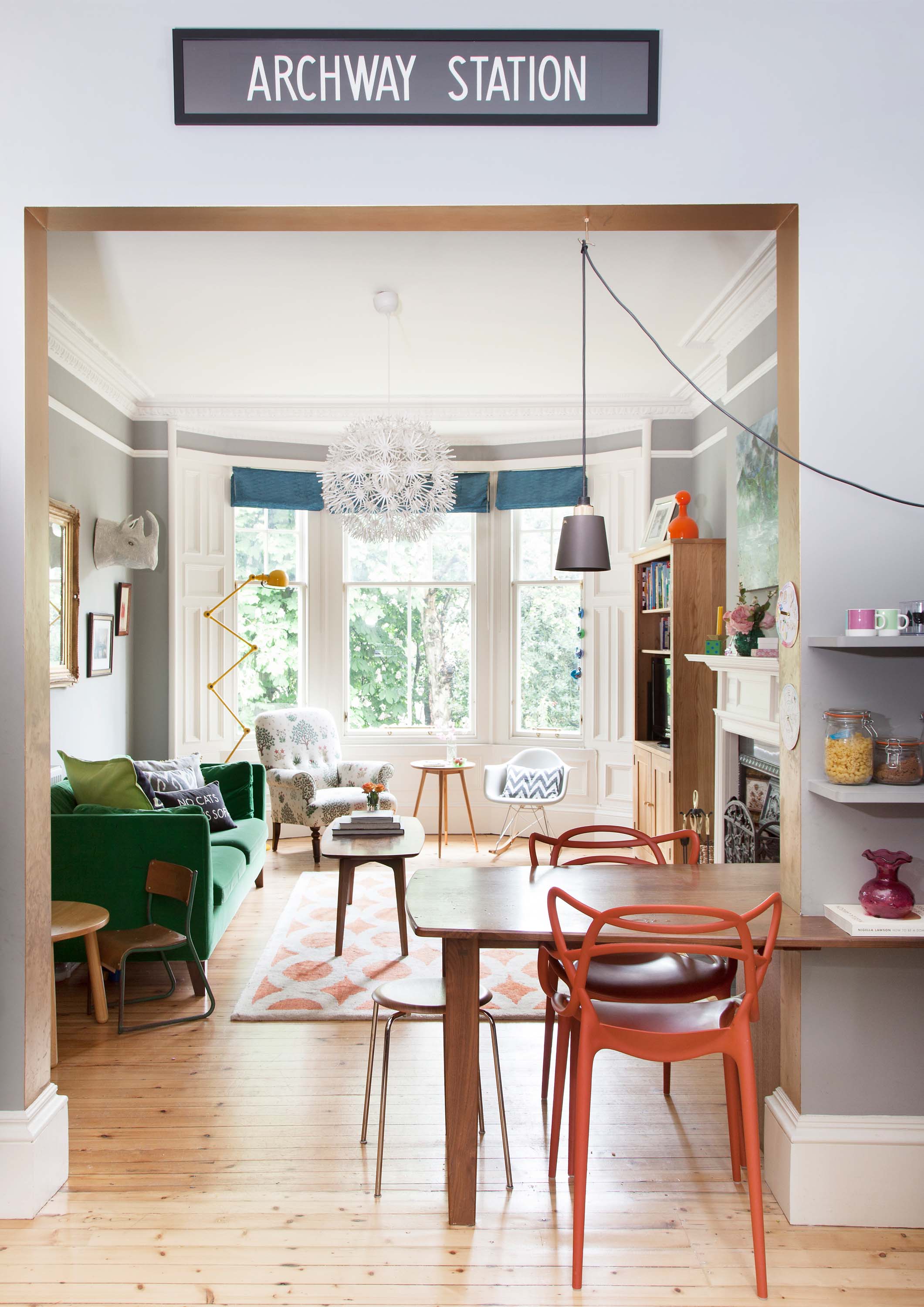 The Edinburgh house we left behind, complete with London bus blind/Photo: Susie Lowe