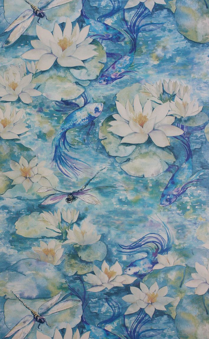 Matthew Williamson at Osborne &amp; Little Water Lily wallpaper