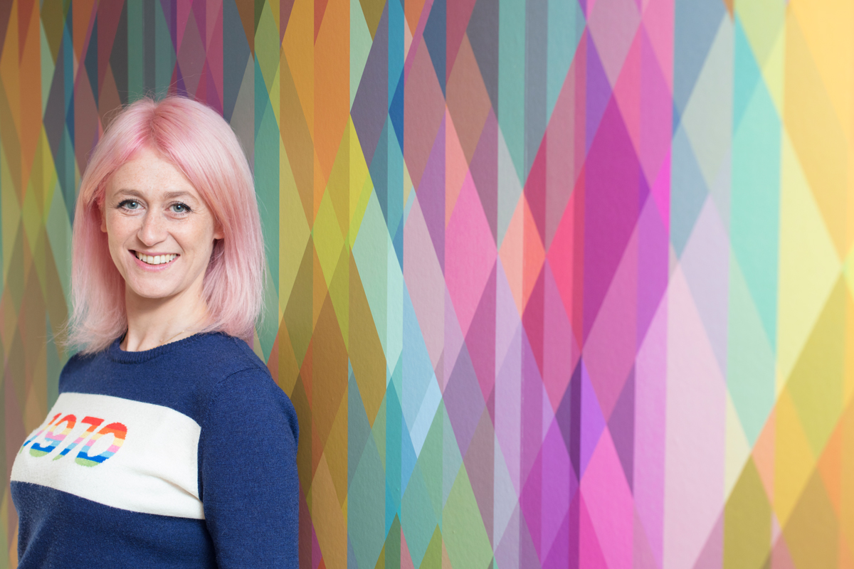 Me and my Cole &amp; Son Prism wallpaper - definitely a home decor 'do'