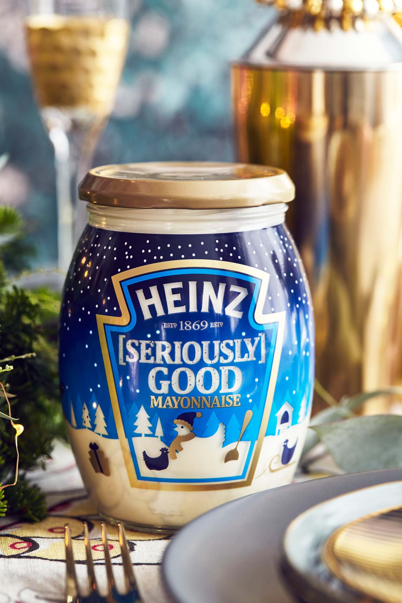 Beautiful Christmas limited edition FMCG product packaging