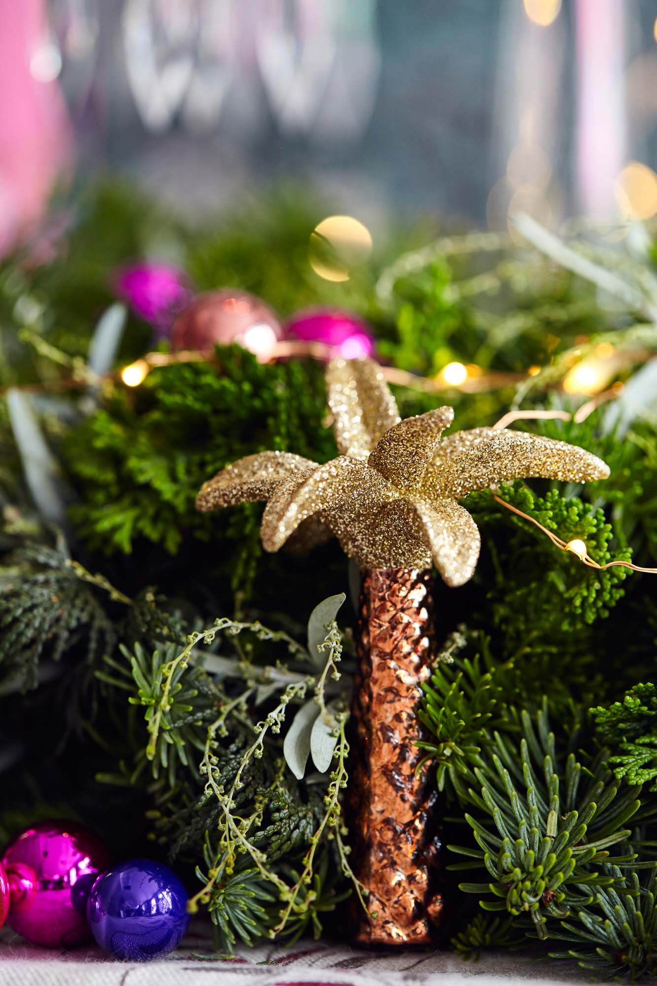 Palm tree Christmas decoration