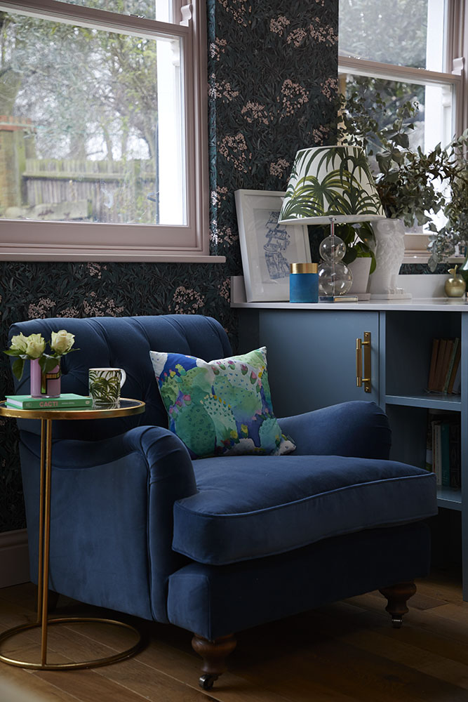 Bluebellgray cactus cushion and House of Hackney Palmeral lampshade