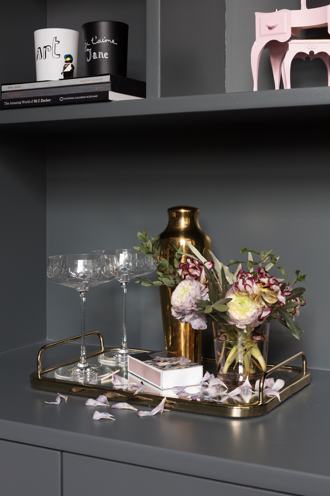 Mirrored drinks tray from Marks & Spencer
