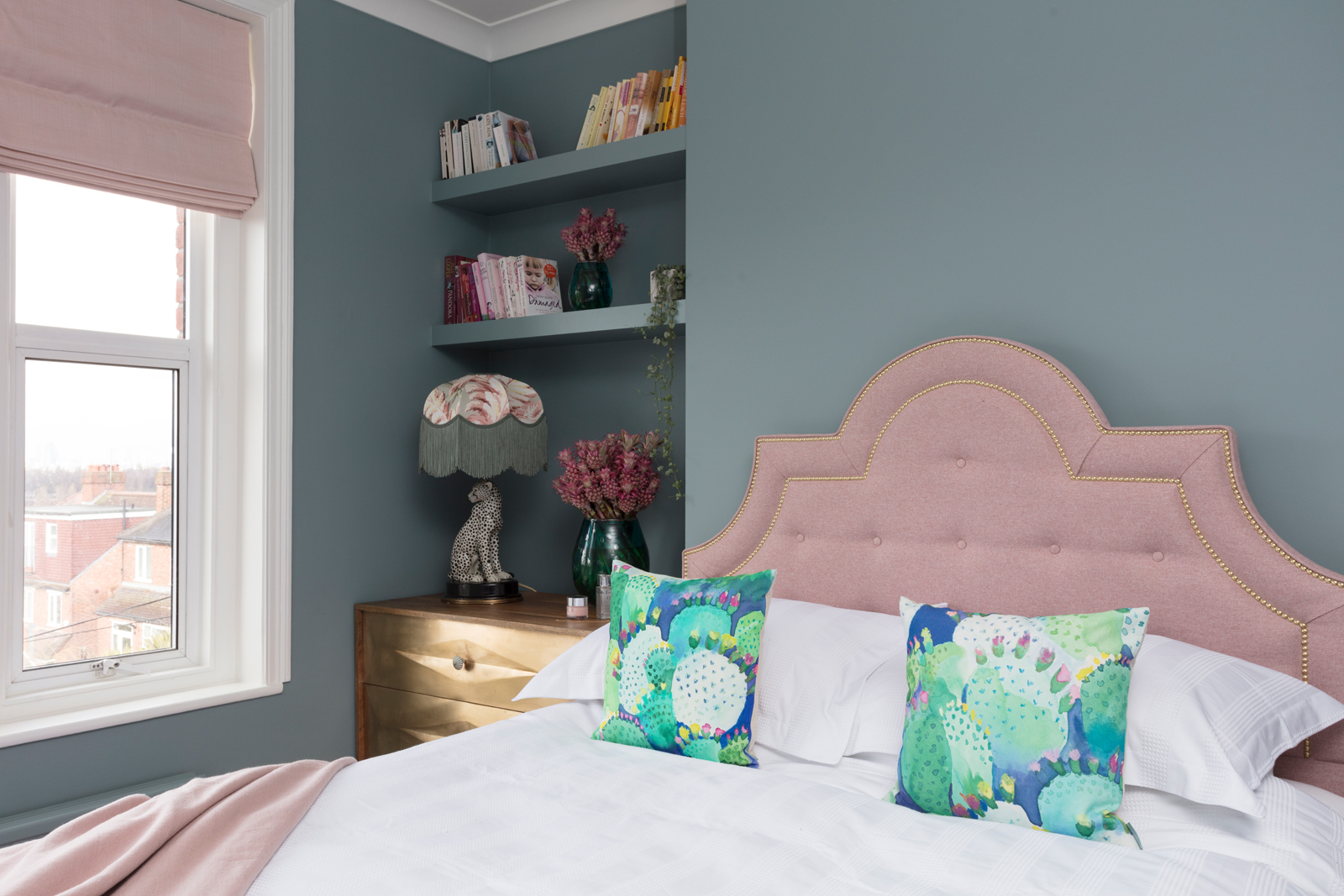 Pink and blue luxury bedroom ideas