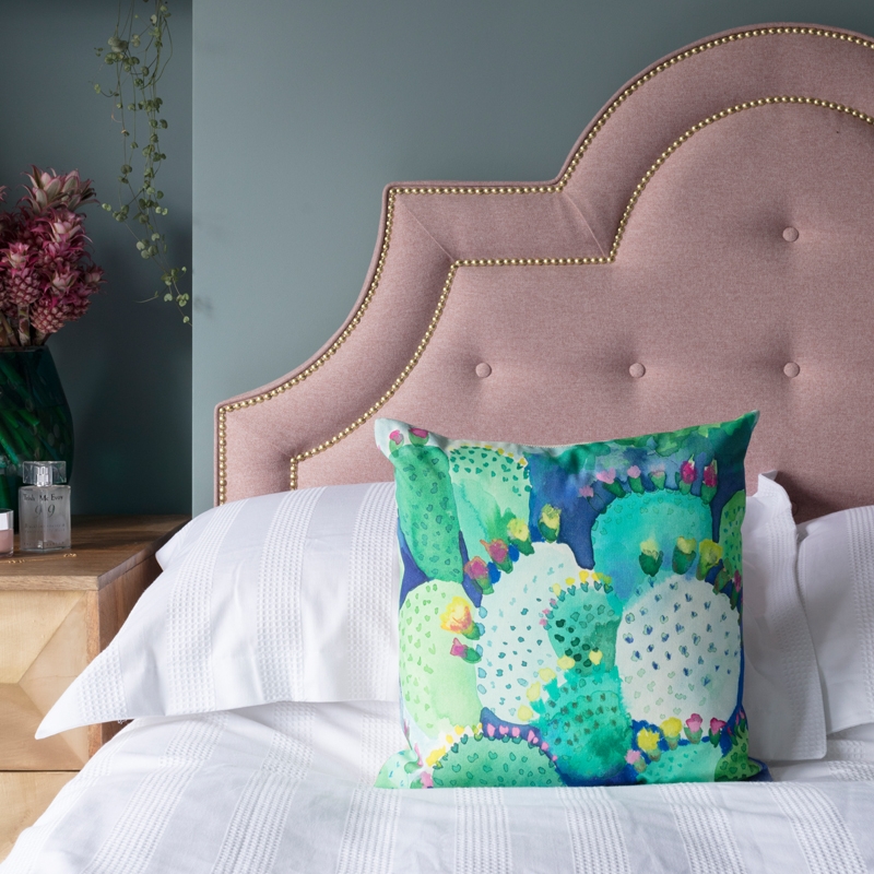 Playing dress-up with my new pink bed