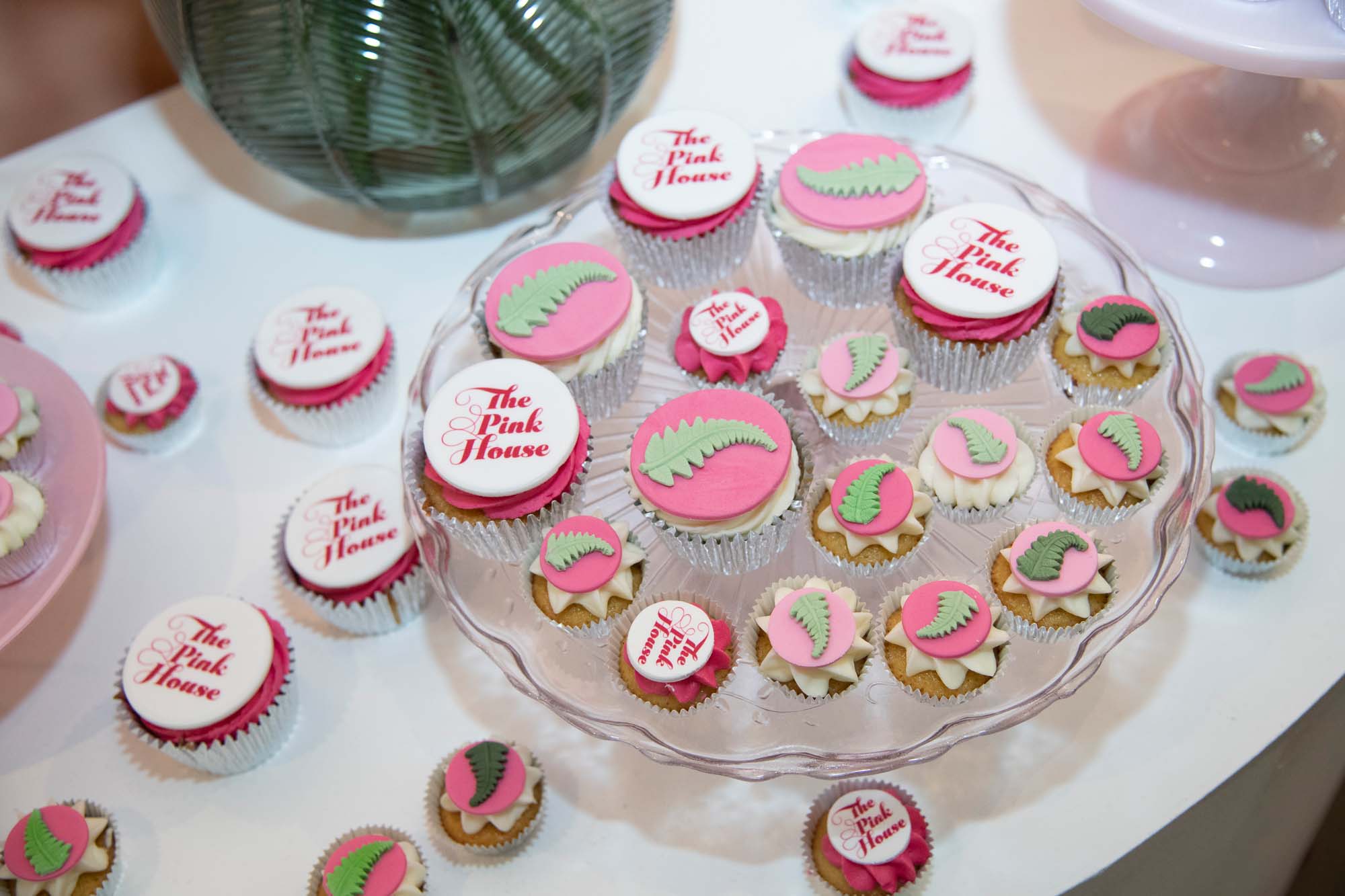 Cracking Cakes pink logo cupcakes for The Pink House