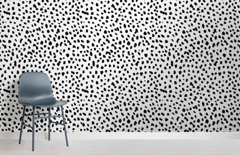 Dotty doggy wallcovering from Murals Wallpaper