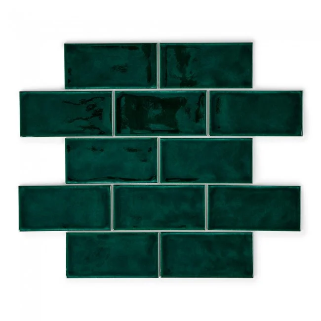 Crackle Bottle Green Tiles from Porcelain Superstore