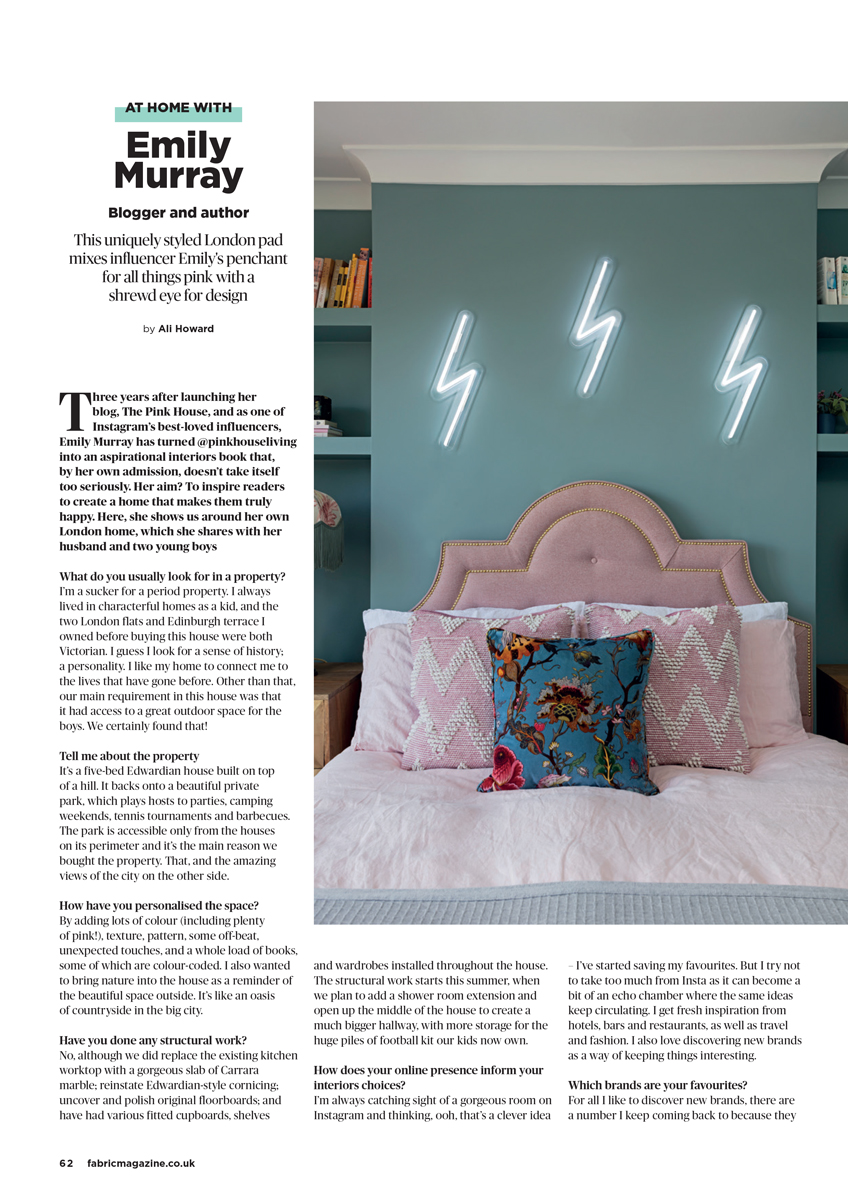 Pink House Living In Fabric Magazine The Pink House