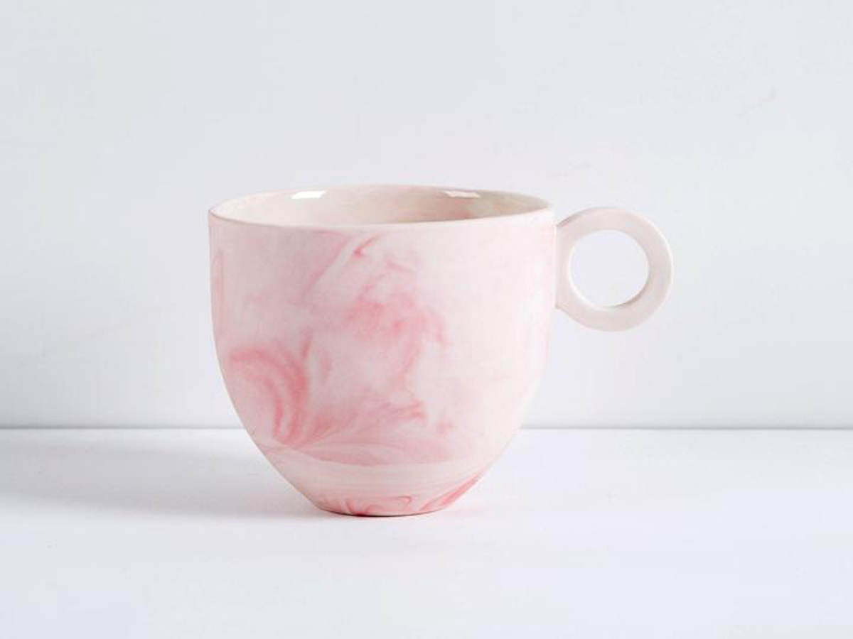 Marbled Mug in Pink by Anna Jones, £35