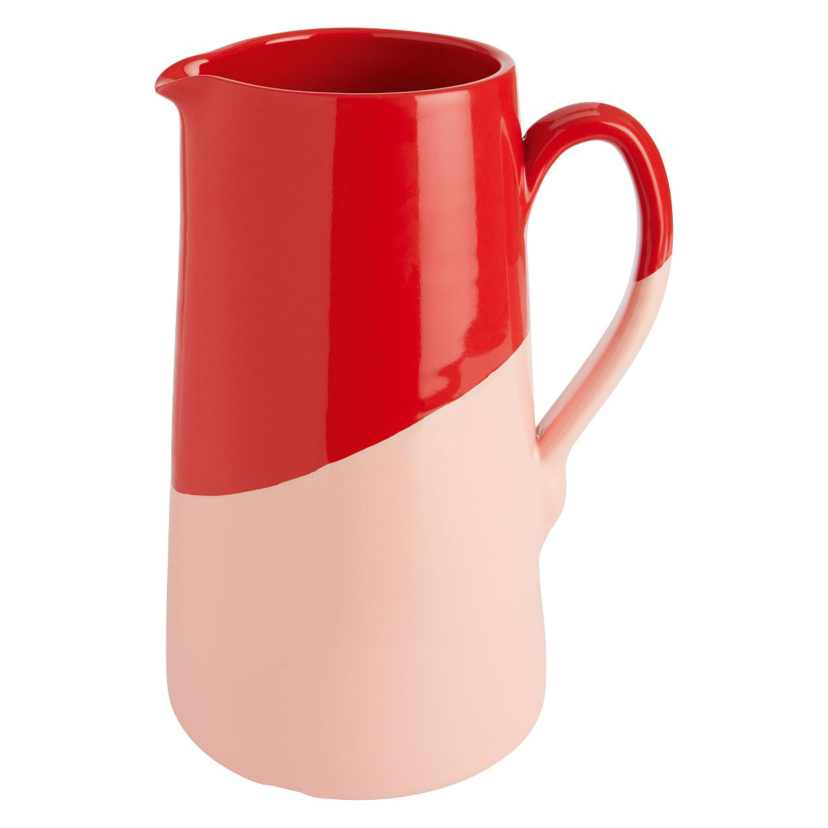 Gia Pink and Red Ceramic Jug by Jackson &amp; Levine in partnership with Habitat, £36 (sale price)