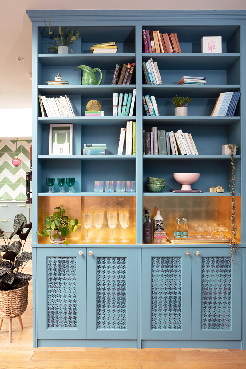 The perfectly gilded shelves by Lūx &amp; Umber/Photo: Susie Lowe