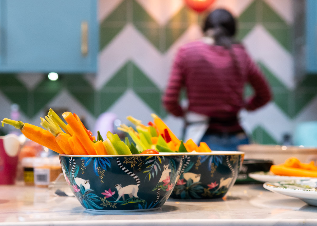 Sarah hard at work in my kitchen - just the way I like it!