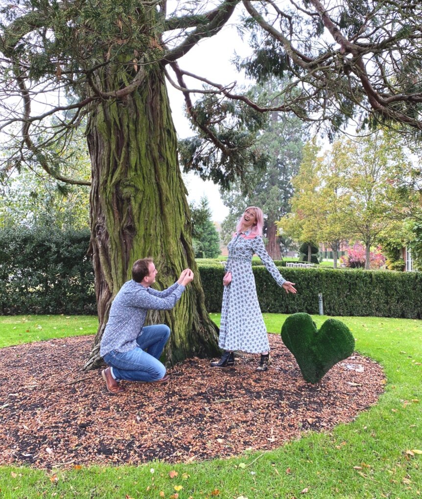 Pink House Husband proposing properly this time