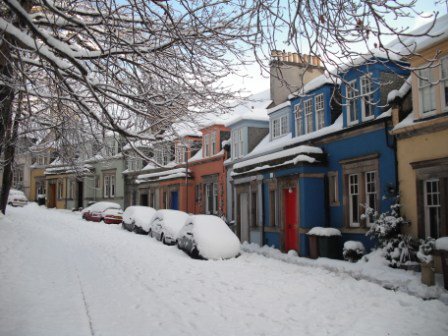The colourful Edinburgh street we moved to in 2010