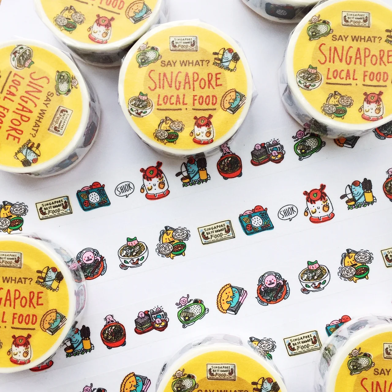 Say What? Singapore Food Washi Tape
