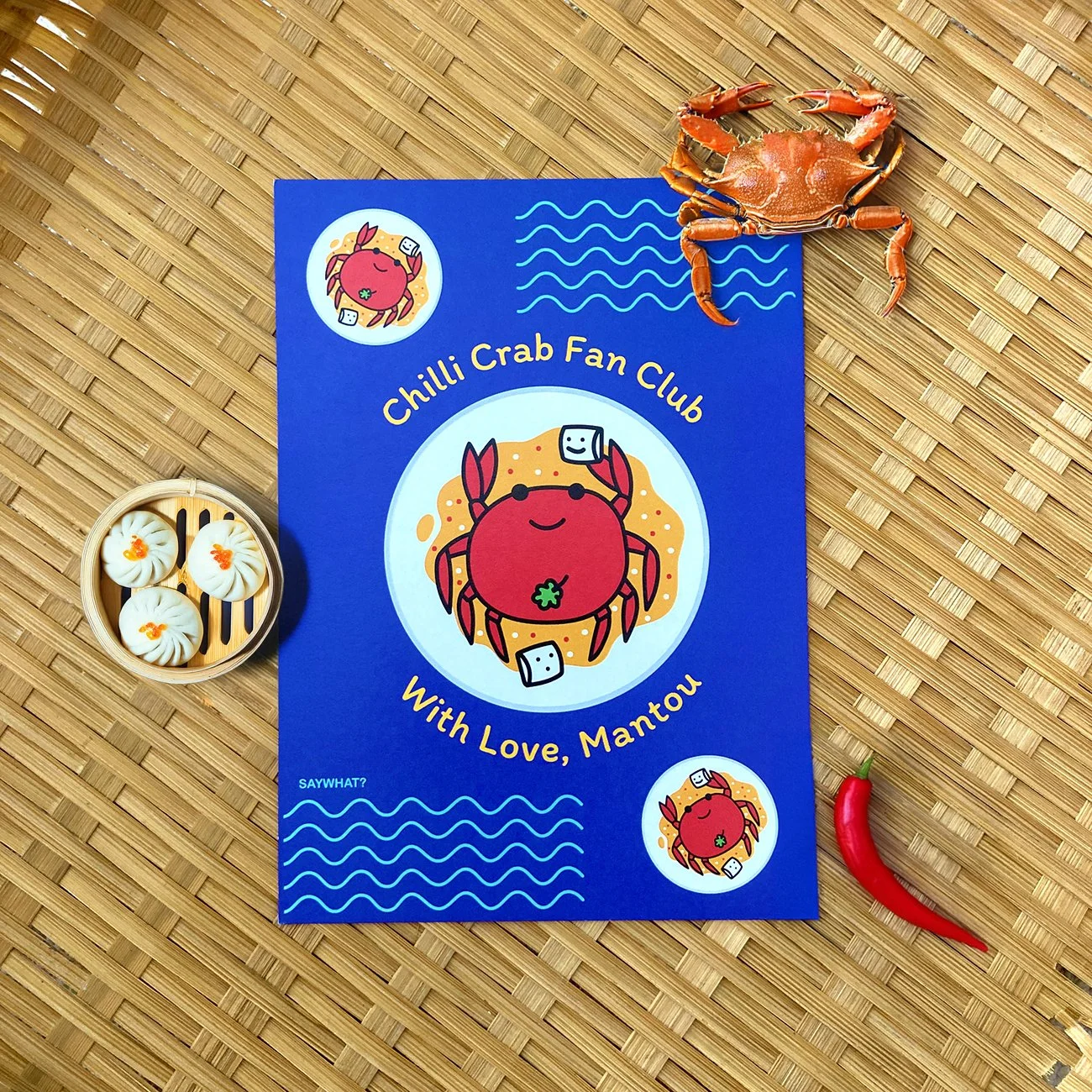 Say What? Chilli Crab Postcard