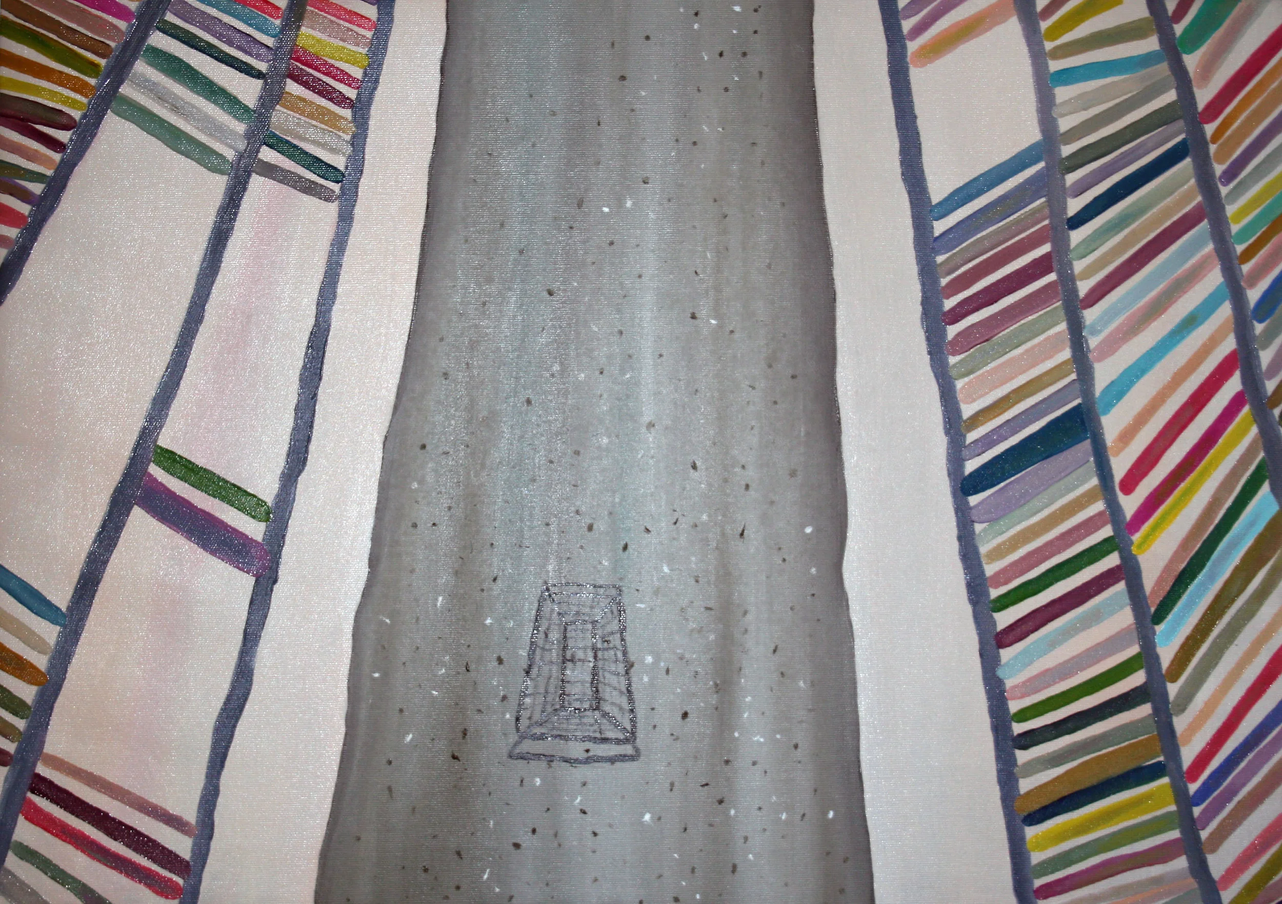 'Stofcenter'<br>Olie på lærred<br>50 x 70 cm<br>2012