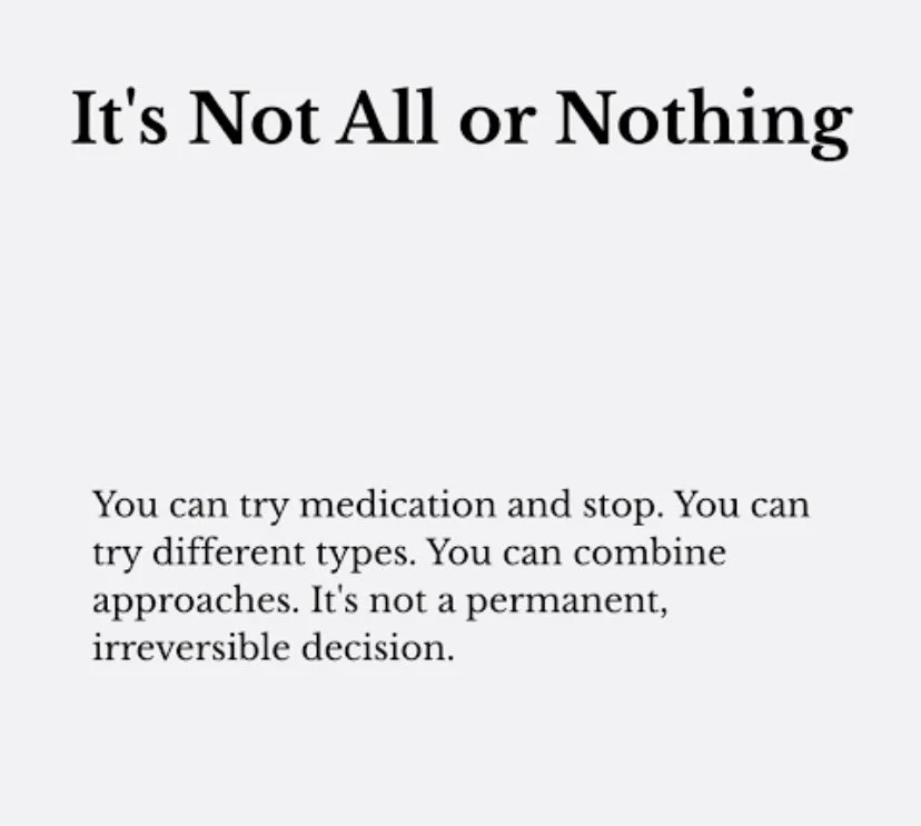 Medication and mental health, it's not all or nothing