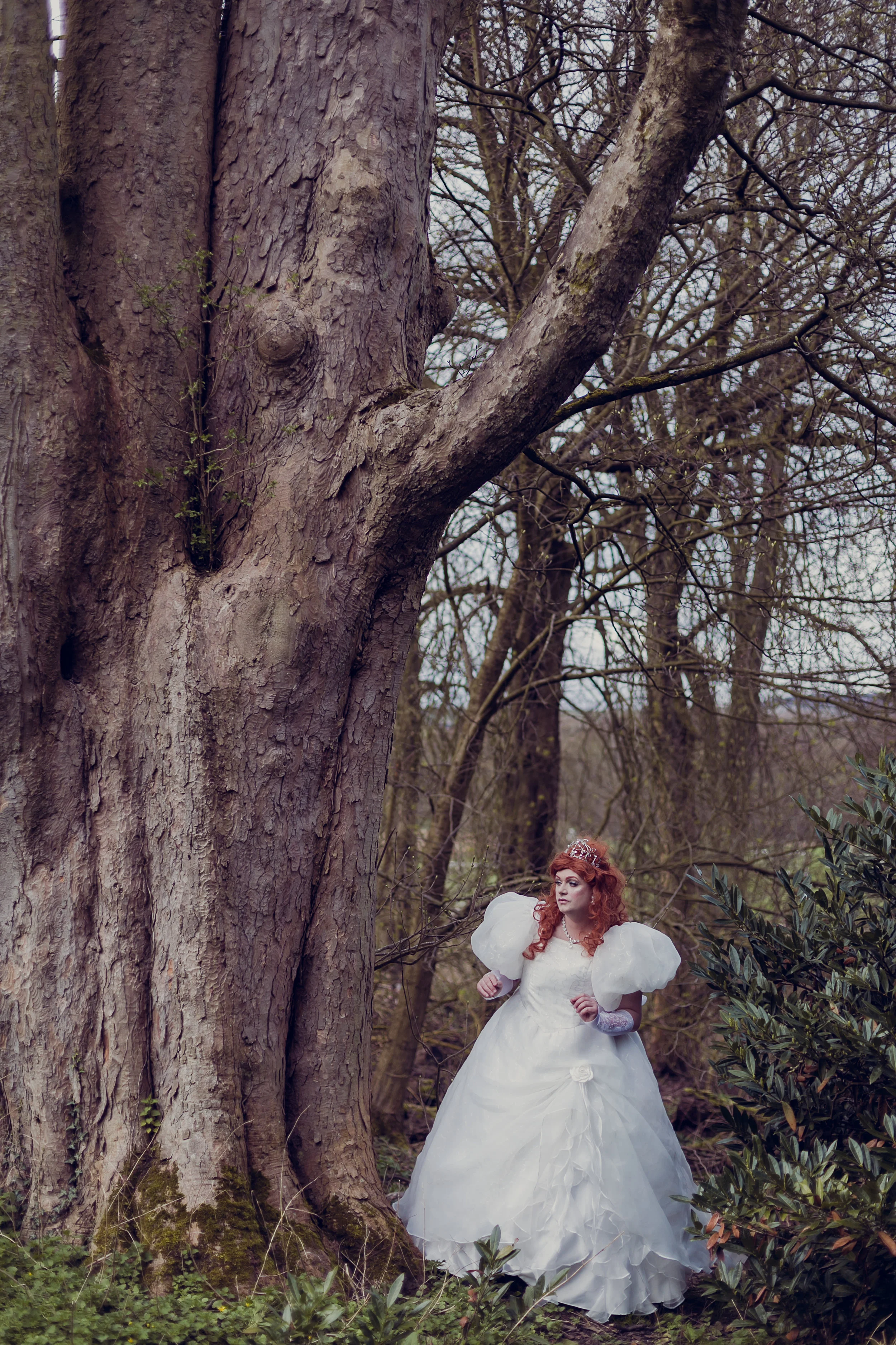 disney princess cosplay cross dressing cross dresser makeover location photography portrait lancashire gawthorpe hall