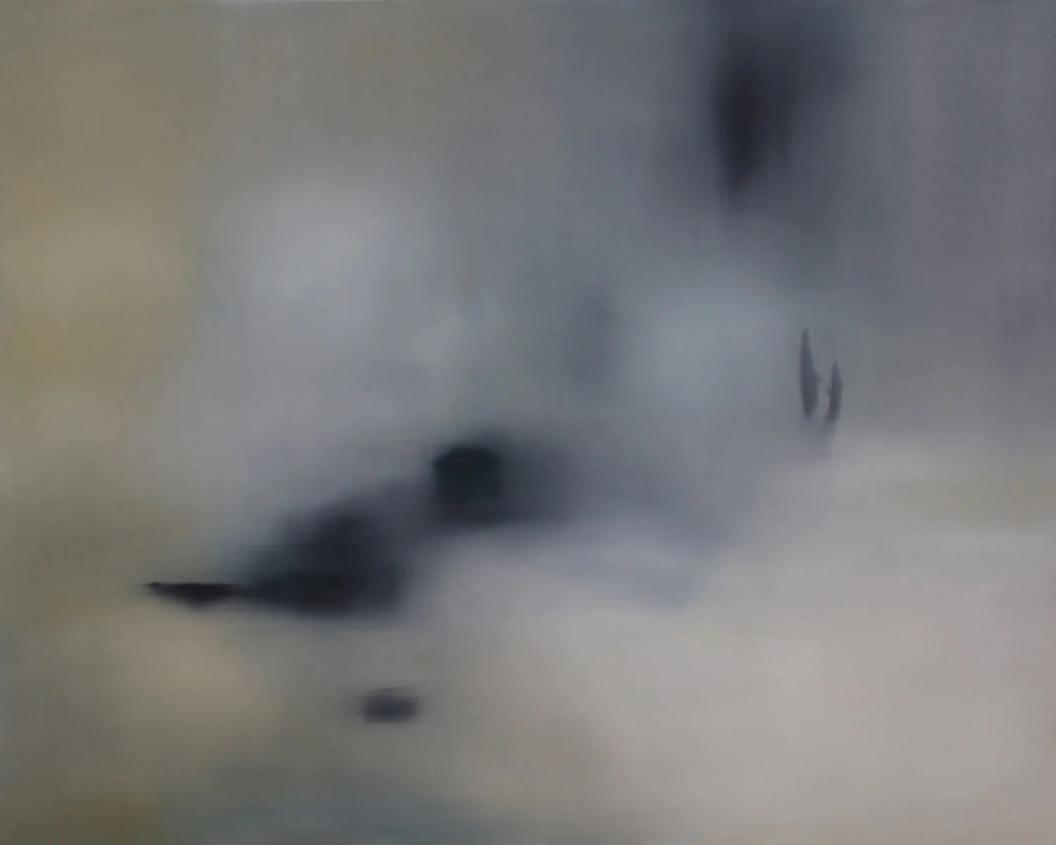 Title: "It's nothing new. We've been through it before." Medium: Oil on linen. Size: 122 x 152 cm SOLD