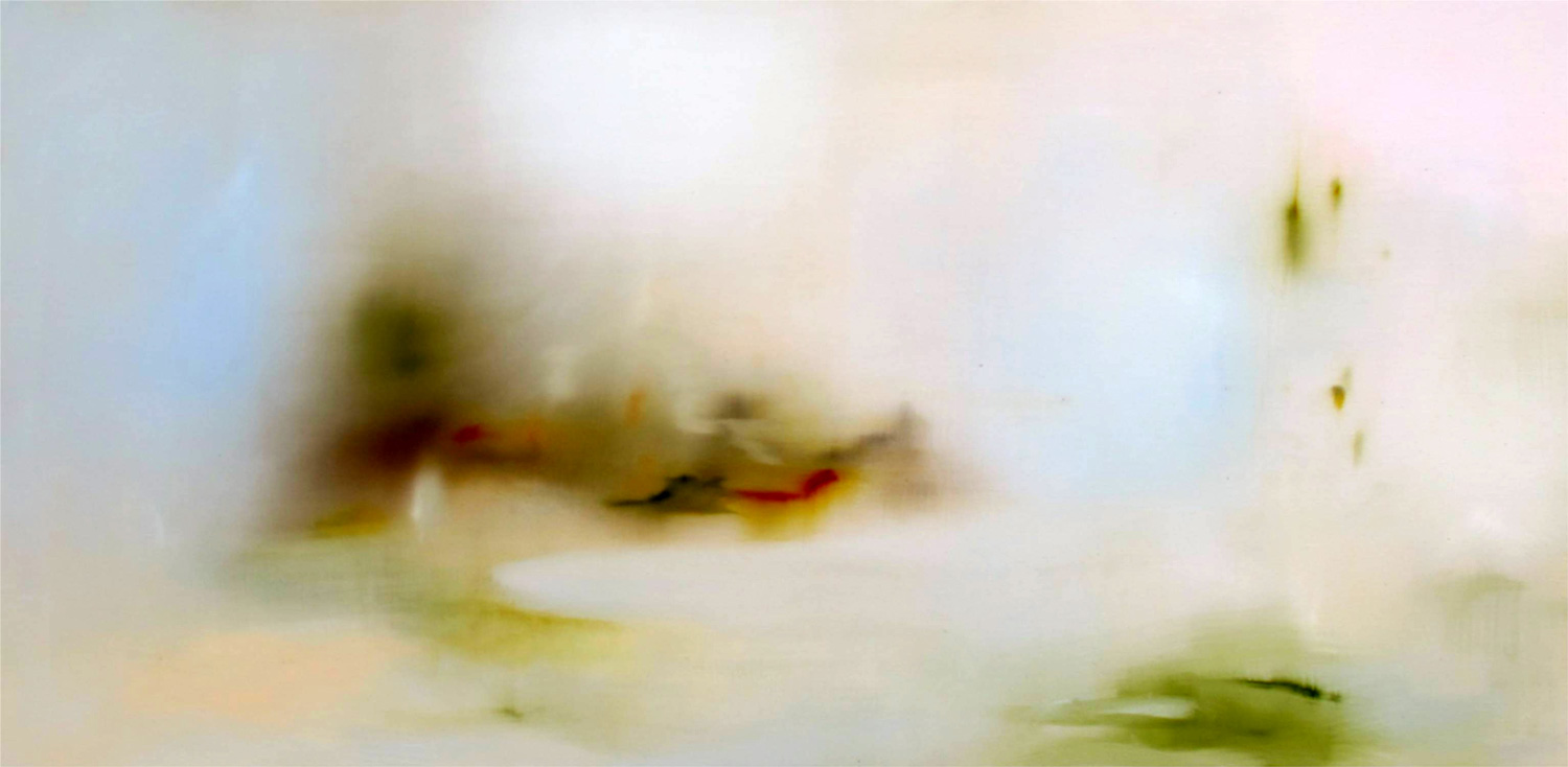 Title: "Right now I feel like I’m in a season of consolidating, getting ready for some new growth. It feels scary, taxing, exhilarating, confusing, uncertain, expansive and daunting all at once. And that’s ok." Medium: Oil on linen. Size: 76 x 152 cm SOLD