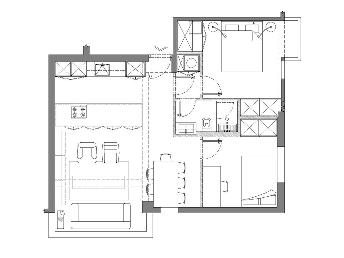 rust samen familie 59 square meters / 635 square feet — Nir Rothem Architect