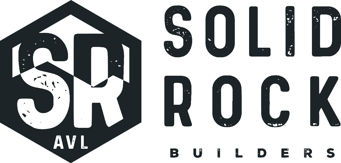 Logo of Solid Rock Builders featuring a hexagon with the letters S R inside and the words 'Solid Rock Builders' beside it.