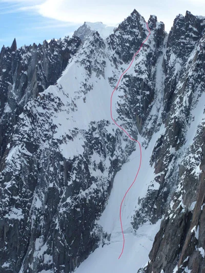 First Descent by Davide Capozzi - Voie Originale Pain de Sucre