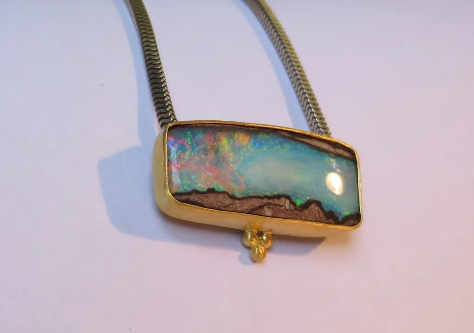 Opalized Petrified Wood Pendant