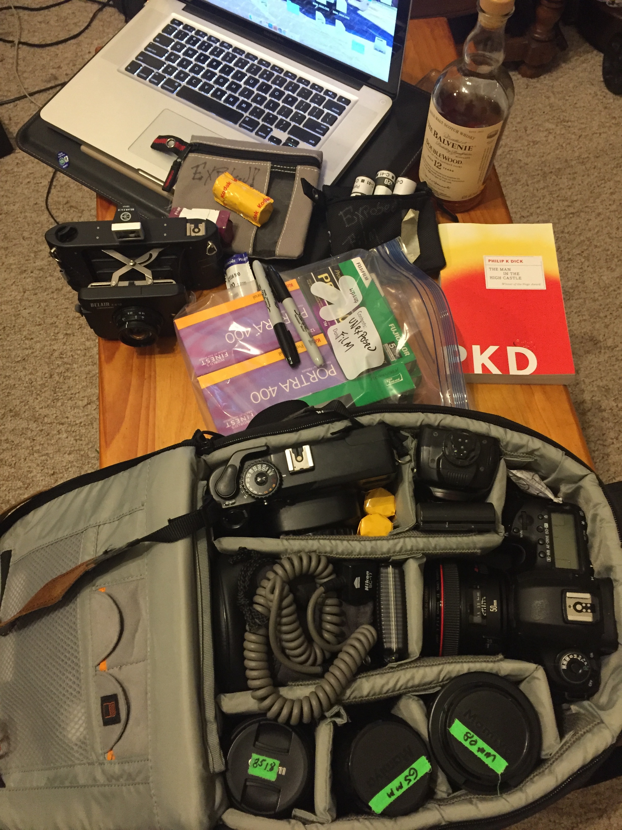 Everything you need plus somethings you don't! but you'll need it if you don't bring it.
