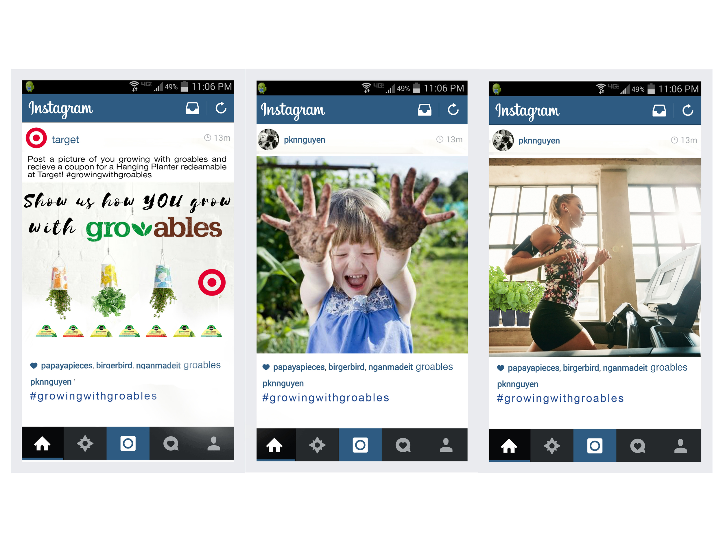 Instagram post challenge and user generated content, designed by Andrea Mikeska