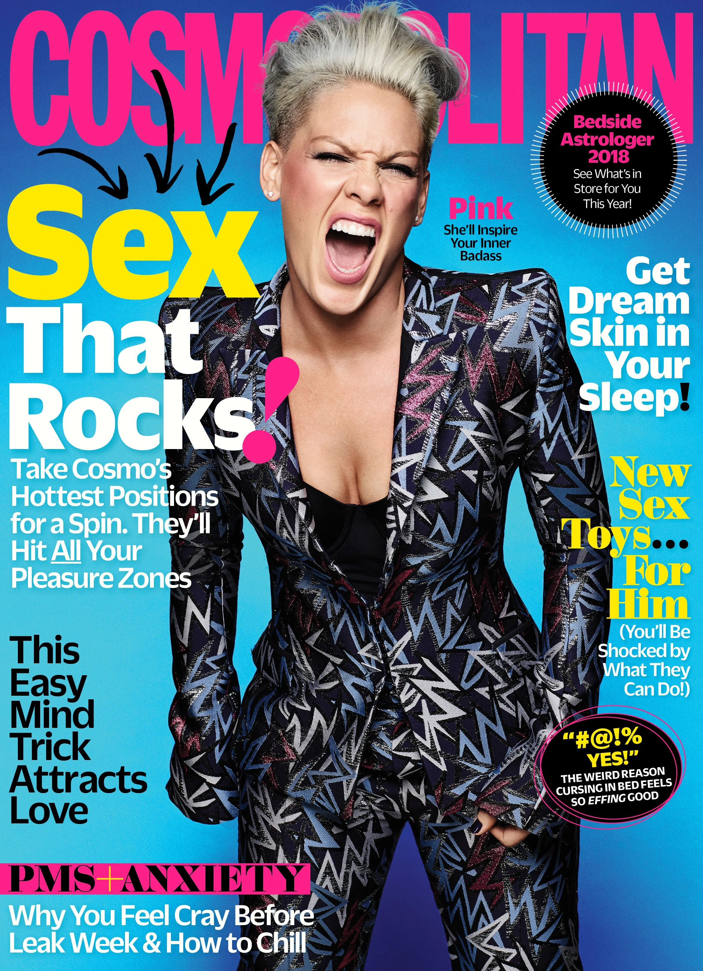 Featured in Cosmopolitan January 2018 issue.