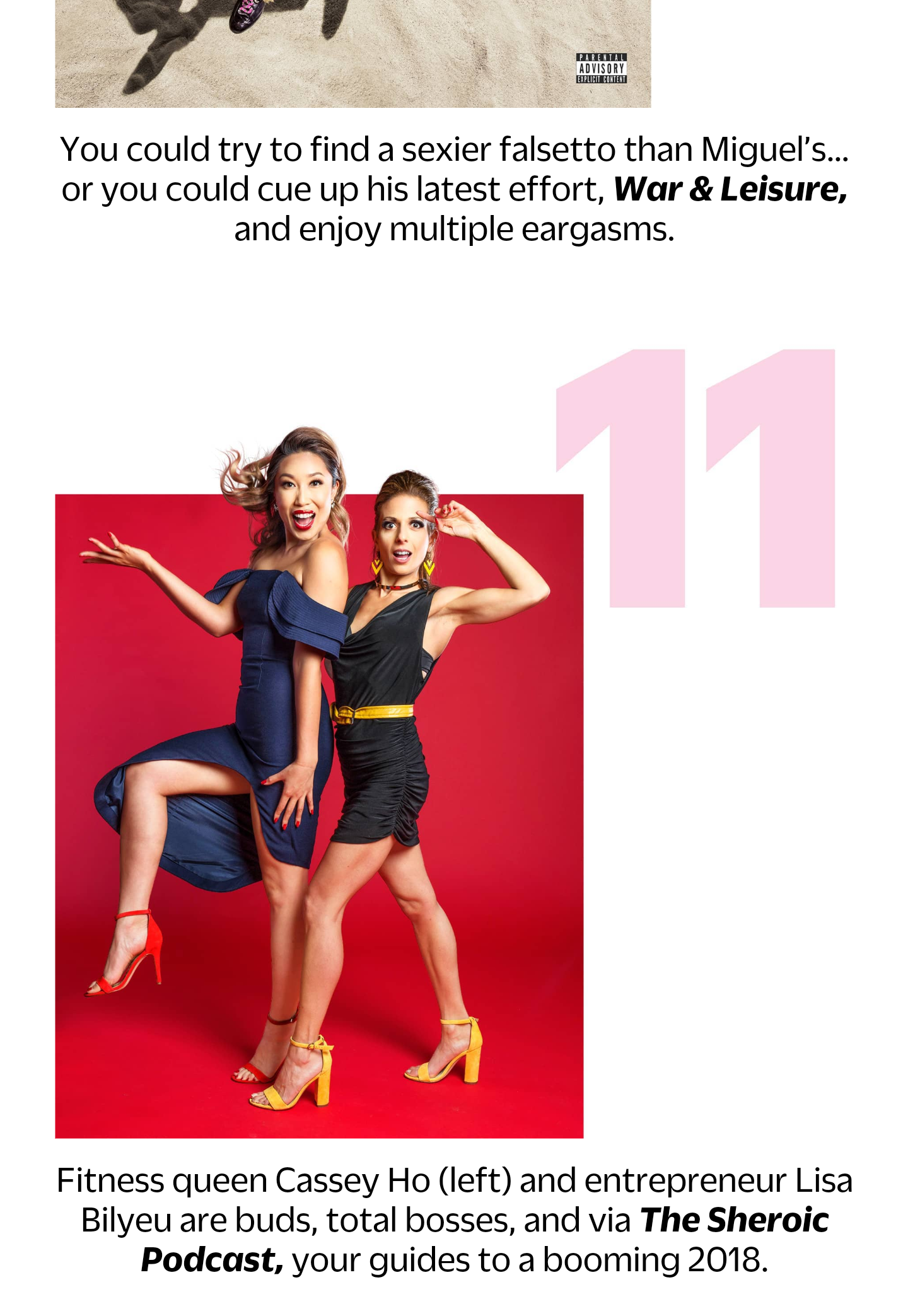 Featured in Cosmopolitan January 2018 issue.