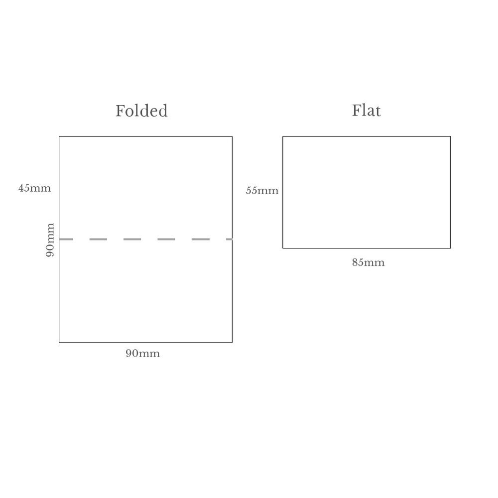 Fold over name cards — LILAC \u0026 WHITE