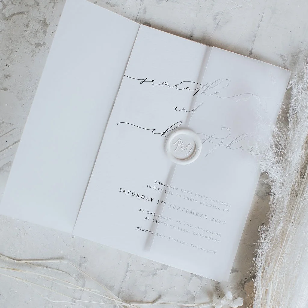 Samantha Invitation — LILAC & WHITE