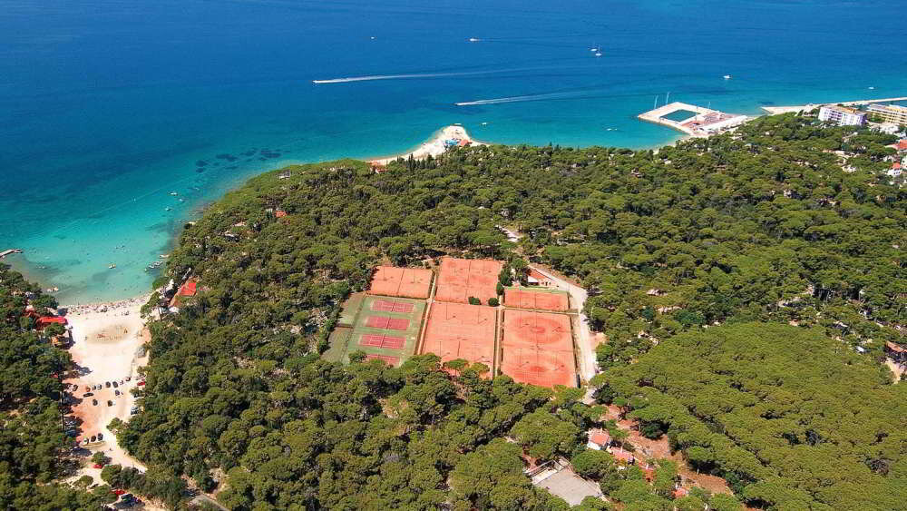 Ilirija tennis centre, among the biggest tennis centres in Dalmatia