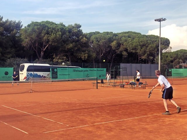 Adult tennis camp