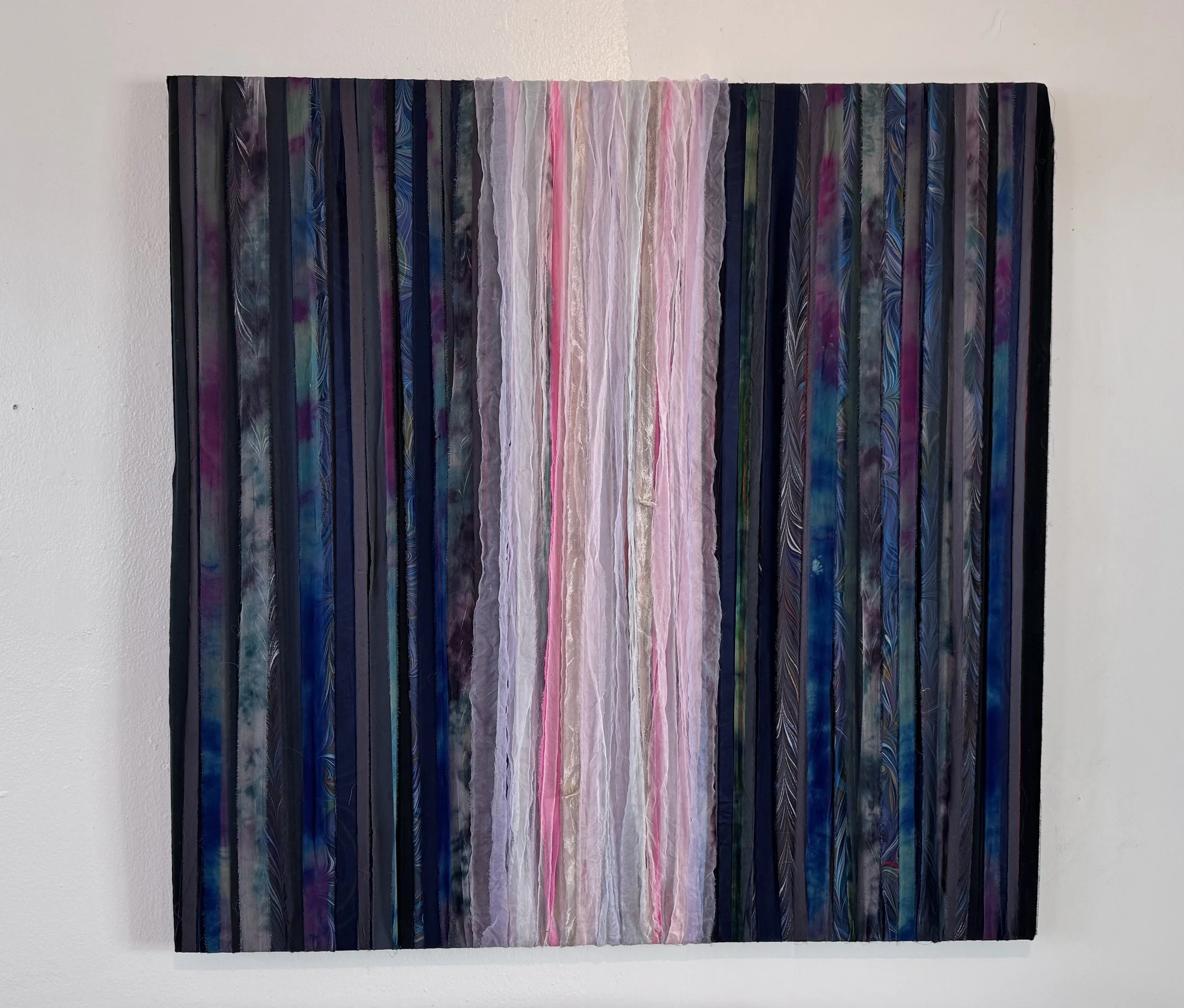 "Buoyancy" Hand-dyed silk 40"x40" $650