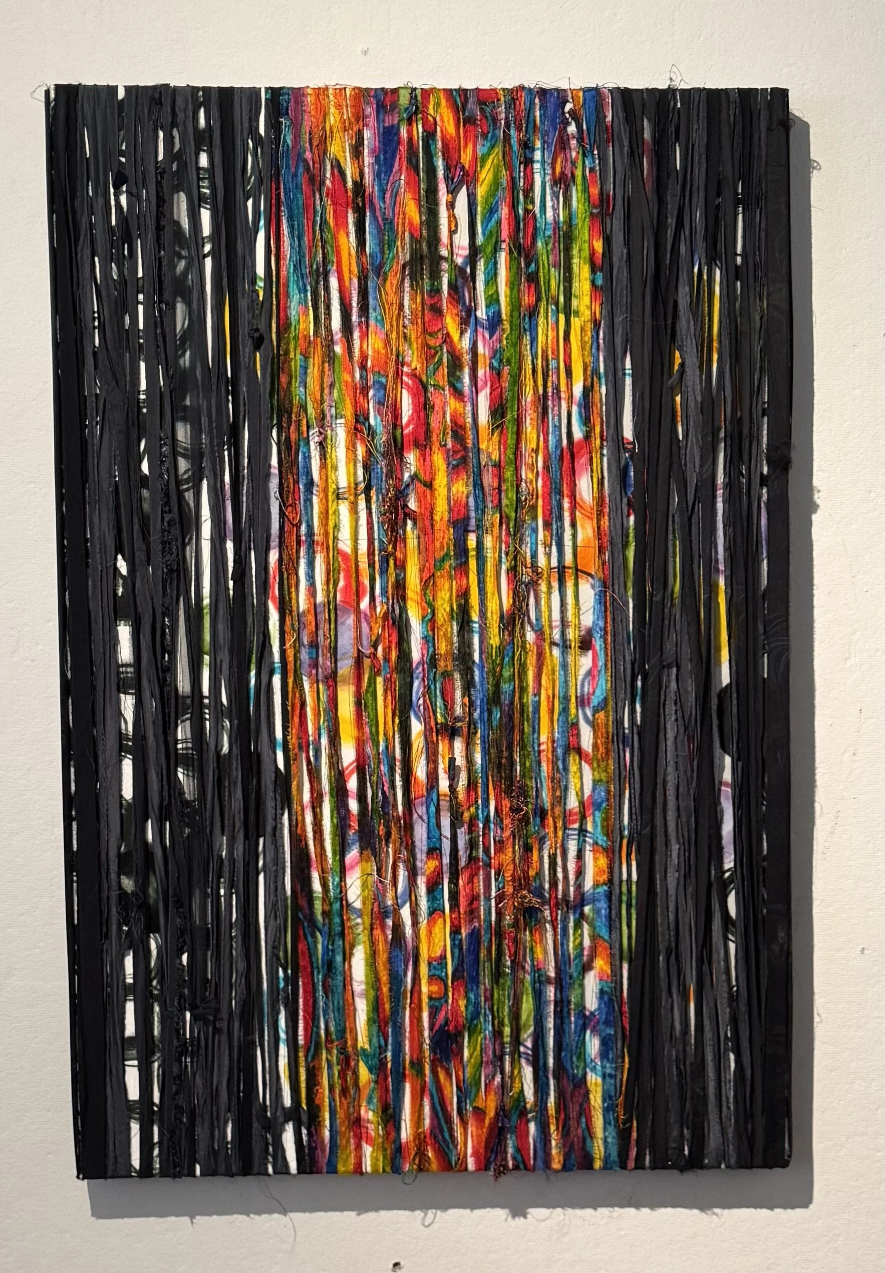 "Moving Through the Density" Dyed silk 36"x24" $625