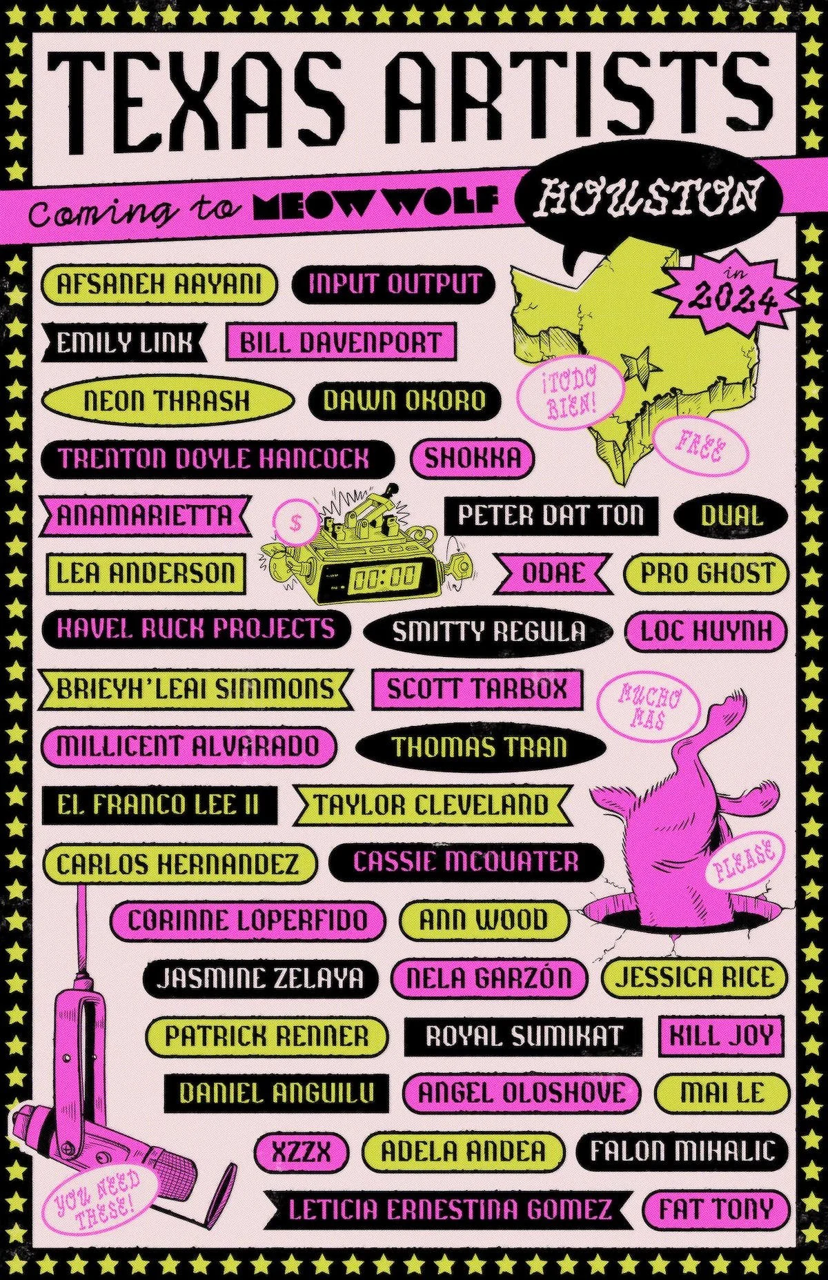 Falon Mihalic is a collaborating artist for Meow Wolf Houston