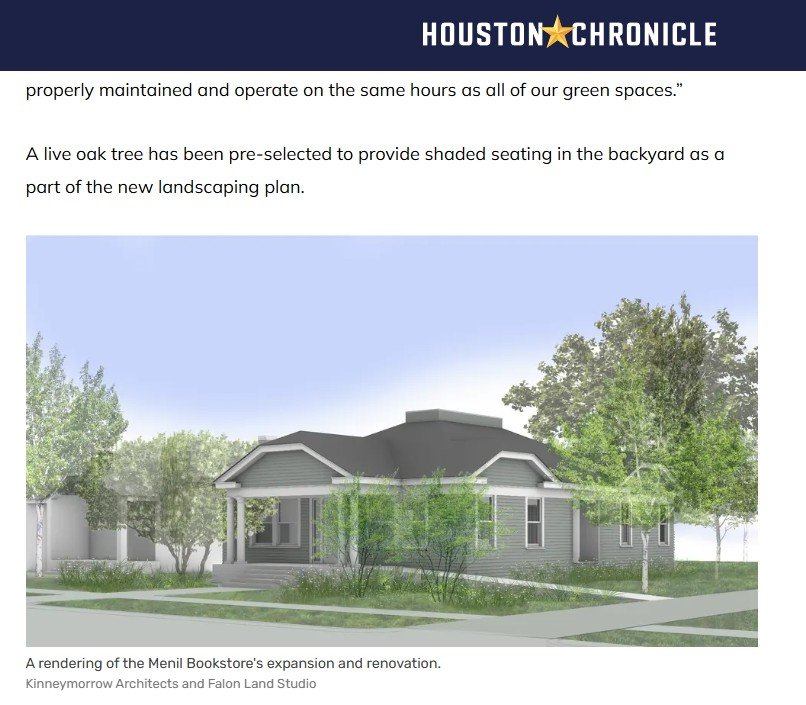 Menil Bookstore Renovation Project to Break Ground in 2026
