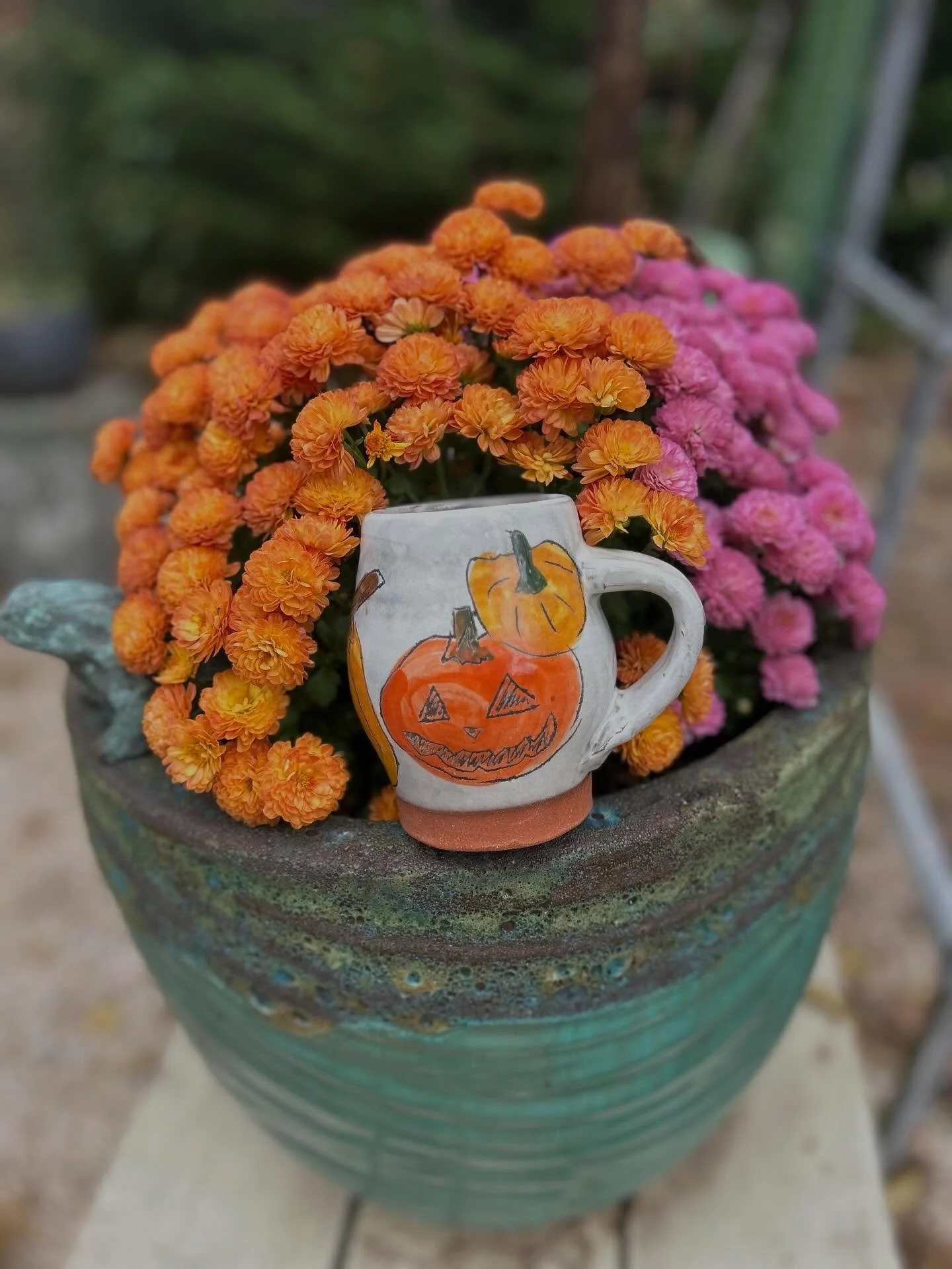 🎃 Happy Halloween! Hope everyone has a spooky day! 👻 

#pumpkingmug #halloweengift #pottery #clay #pumpkin #jackolantern #halloween #ashevillenc #828isgreat