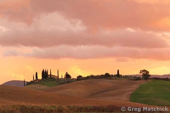 Morning Sun Over the Rolling Hills of Tuscany