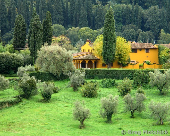Yellow Farmhouse in Tuscany