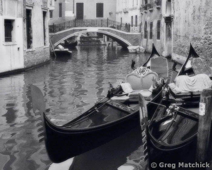 Two Docked Gondolas
