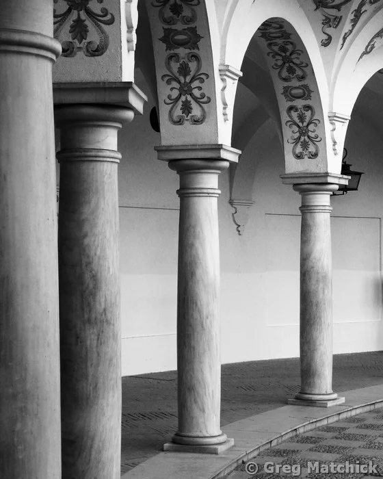 Columns in a Courtyard in Sevilla