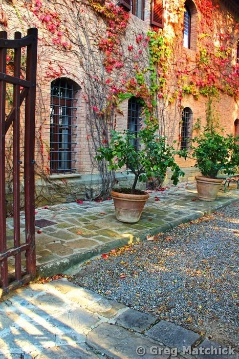 Entry To a Tuscan Winery